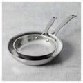 2pc Stainless Steel Fry Pan Set U1467