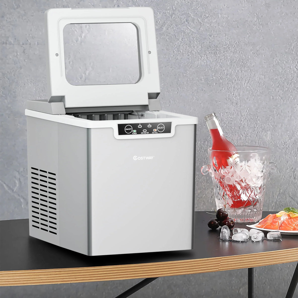 Countertop Ice Maker Machine with Scoop & Basket V359734