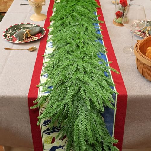 6 Ft 2 Pcs Artificial Norfolk Pine Garland Y15534