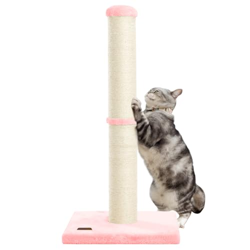 34 Inch Natural Sisal Cat Scratching Post L5502