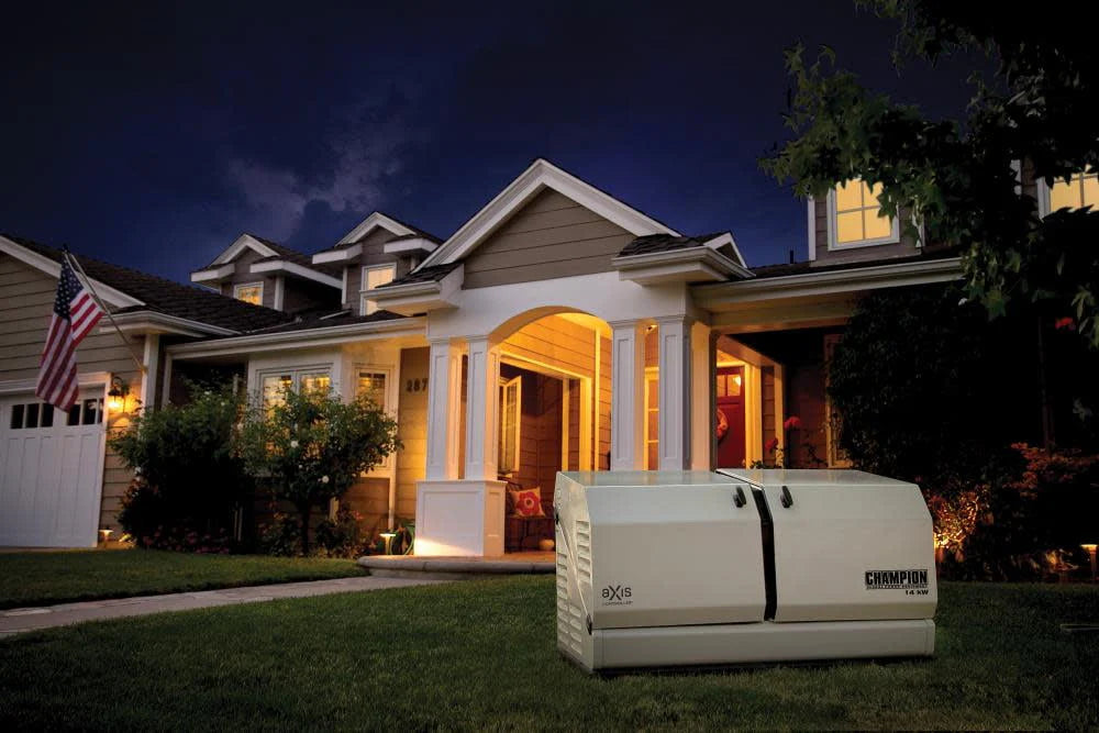 14Kw Home Standby Generator with 100 Amp Automatic Transfer Switch F94471
