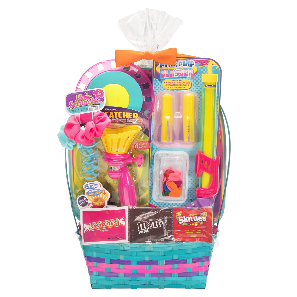Easter Filled Basket with Plastic Toys and Candies P253104