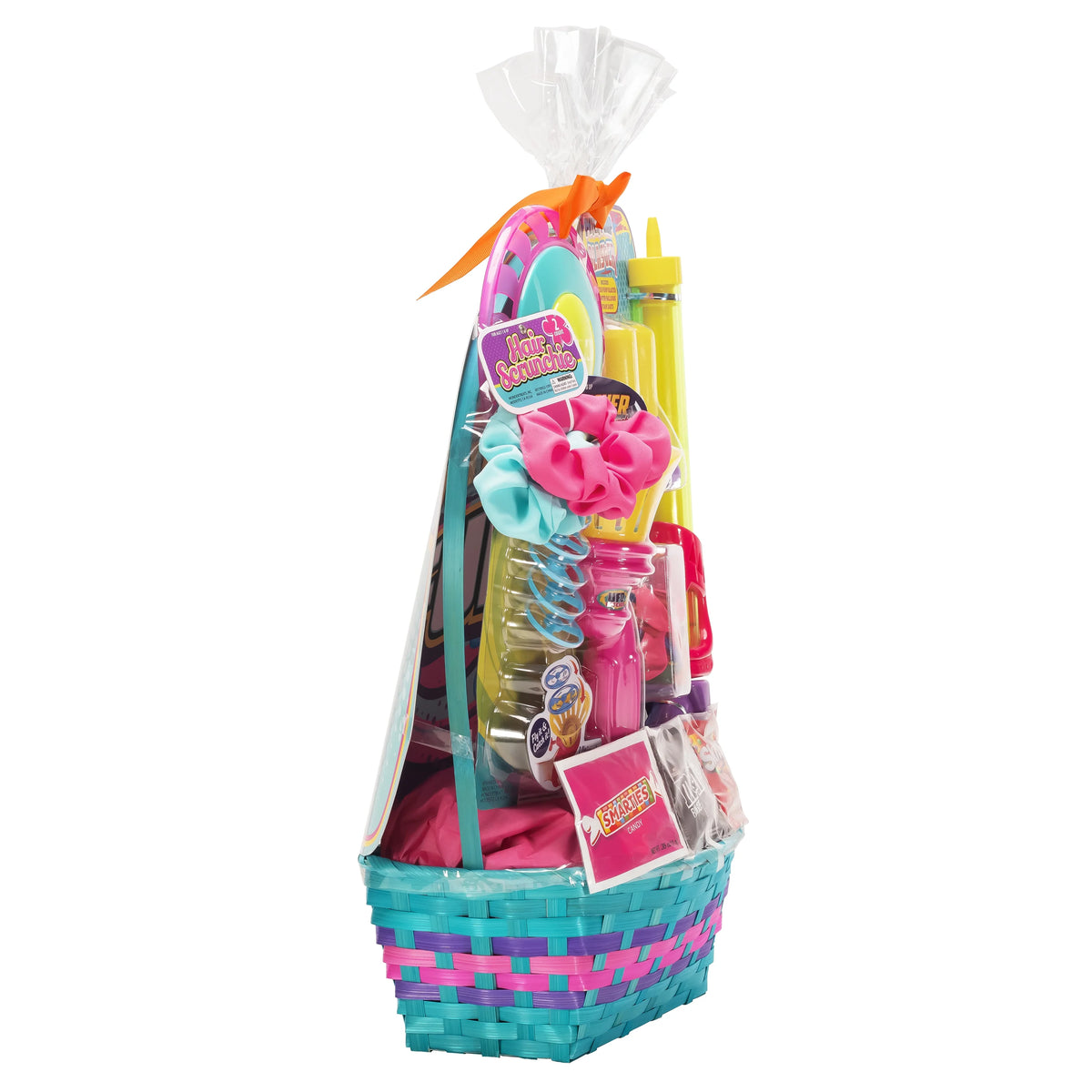 Easter Filled Basket with Plastic Toys and Candies P253104
